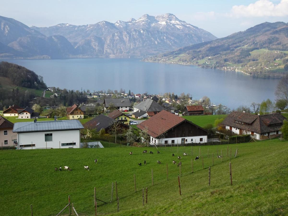 Biohof Schwanser Steinbach am Attersee Buitenkant foto