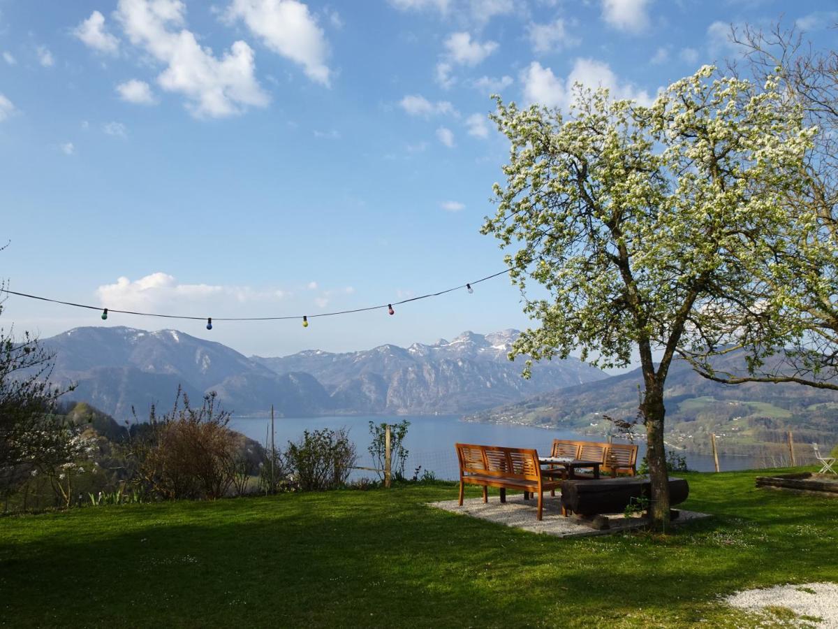 Biohof Schwanser Steinbach am Attersee Buitenkant foto